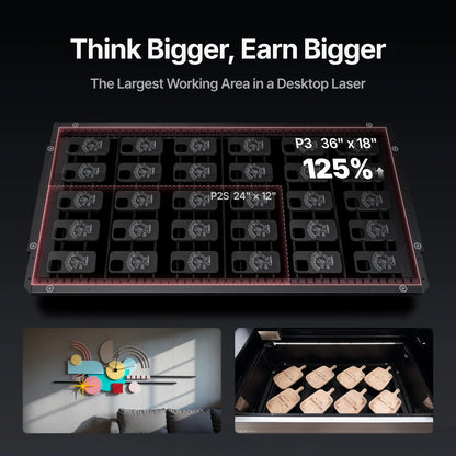 xTool P3 80W Flagship CO2 Laser Cutter with Intelligent Automation